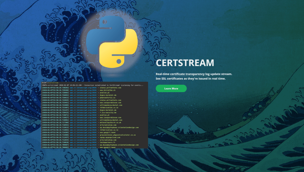 Copertina articolo CertStream