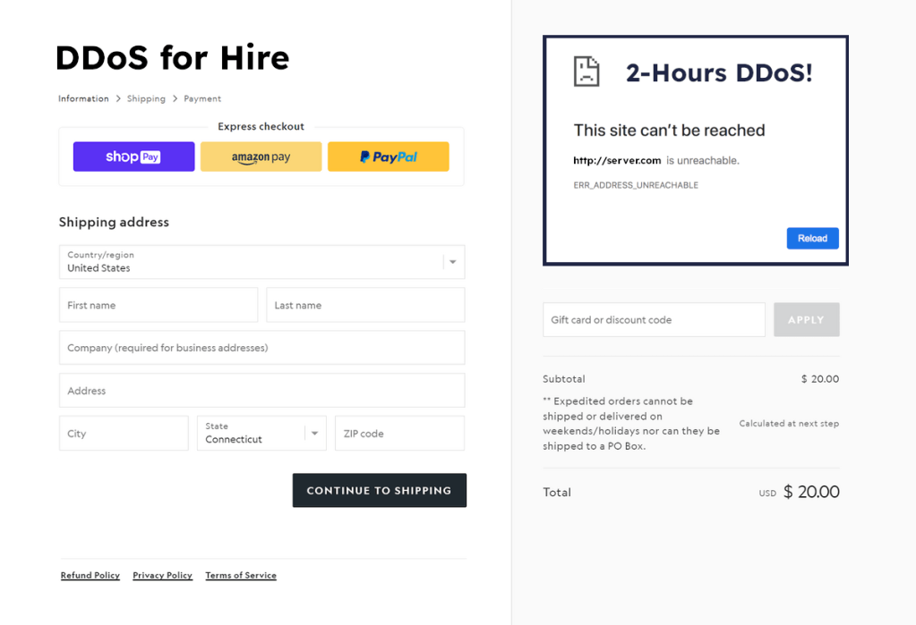 Copertina articolo DDoSFH
