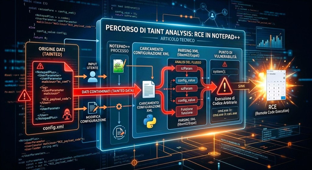 Notepad++: Un Percorso di Taint Analysis alla Scoperta di Tre Vulnerabilità High